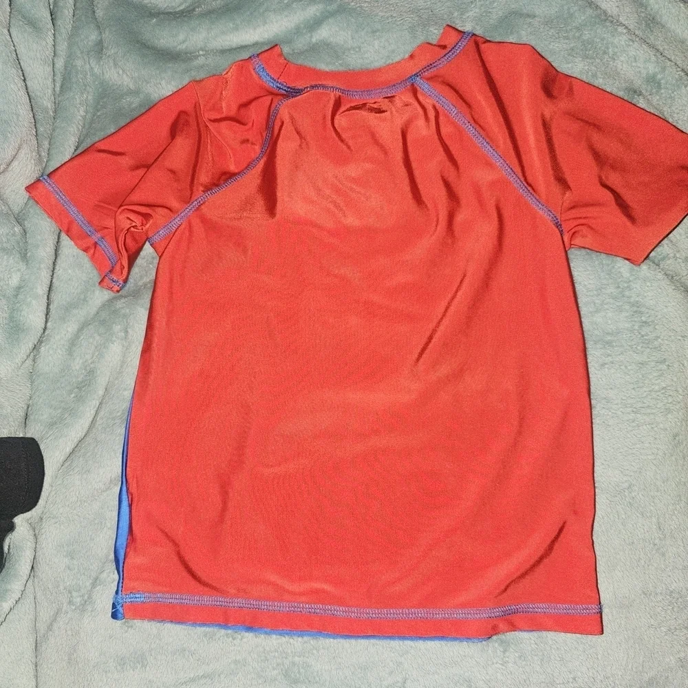 Spiderman Kids Swim Rashguard - Blue and Red
